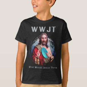 Was würde Jesus mir die lustige Scheibe Golf im Sh T-Shirt