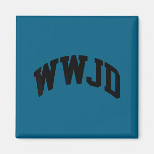 Was würde Jesus tun Illustration Magnet