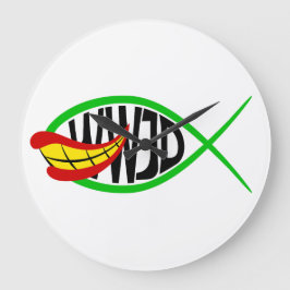 Was würde Joker tun? Große Wanduhr