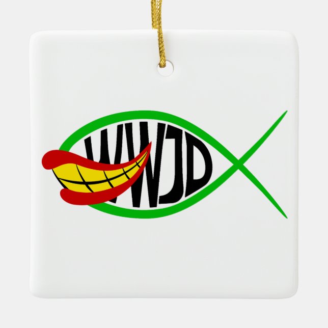 Was würde Joker tun? Keramikornament (Vorderseite)