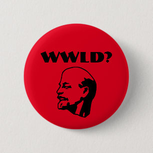 Was würde Lenin tun? Knopf Button