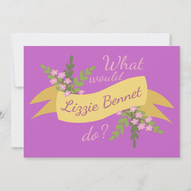 Was würde Lizzie Bennet tun? II (Vorderseite)