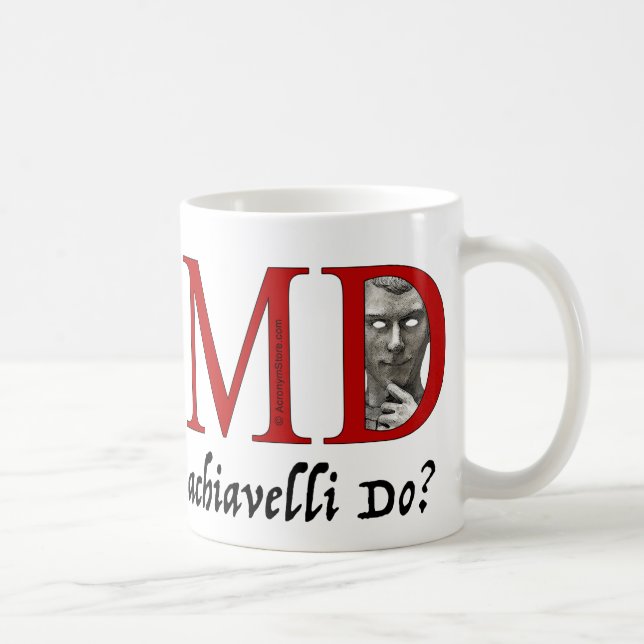 Was würde Machiavelli tun? Kaffeetasse (Rechts)