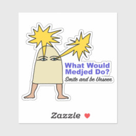 Was würde Medjed tun? Alte Ägyptische Meme Aufkleber