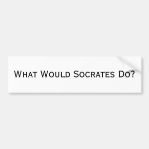 Was würde SOCRATES tun? Autoaufkleber
