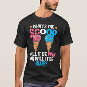 Was zeigt die Genderoffenbarung des Scoop, die Eis T-Shirt