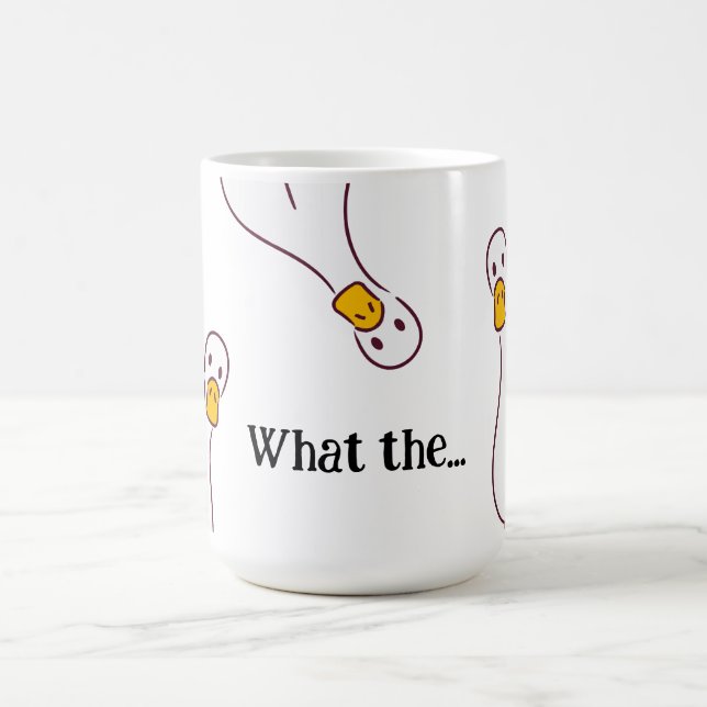 Was zum... Dumme Gans Kaffeetasse (Mittel)