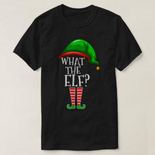 Was zum Elfen Lustiges Weihnachtsdesign T-Shirt