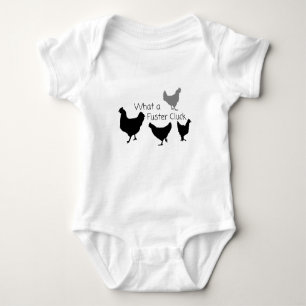 Was zum Fuster Gackel Lustiger Hühnerbaby-Body Baby Strampler
