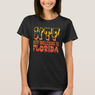 Was zum Teufel Florida Willkommen in Florida Palm T-Shirt