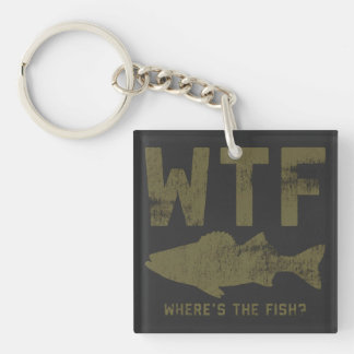 Was zum Teufel ist das für ein Fisch Mann_Frau Schlüsselanhänger