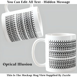 Was zum Teufel Versteckte Nachricht 129BW Lustiger Kaffeetasse