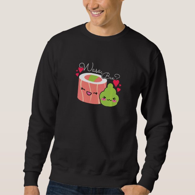 Wasa Bae Sushi und Wasabi Sweatshirt (Vorderseite)