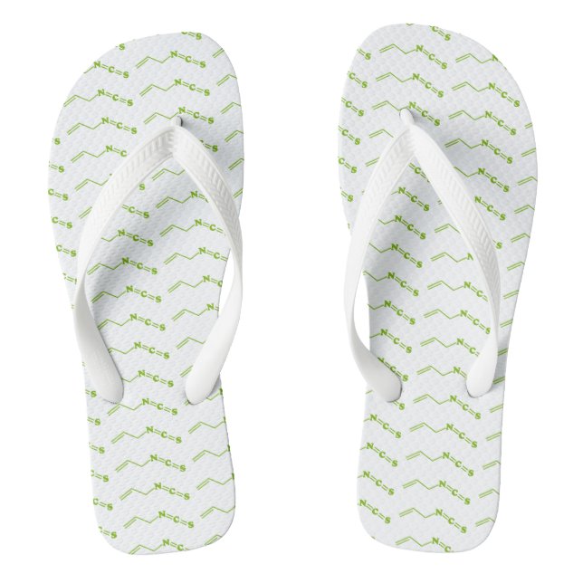 Wasabi Allyl Isothiocyanat Molekulare Formel Flip Flops (Fußbett)