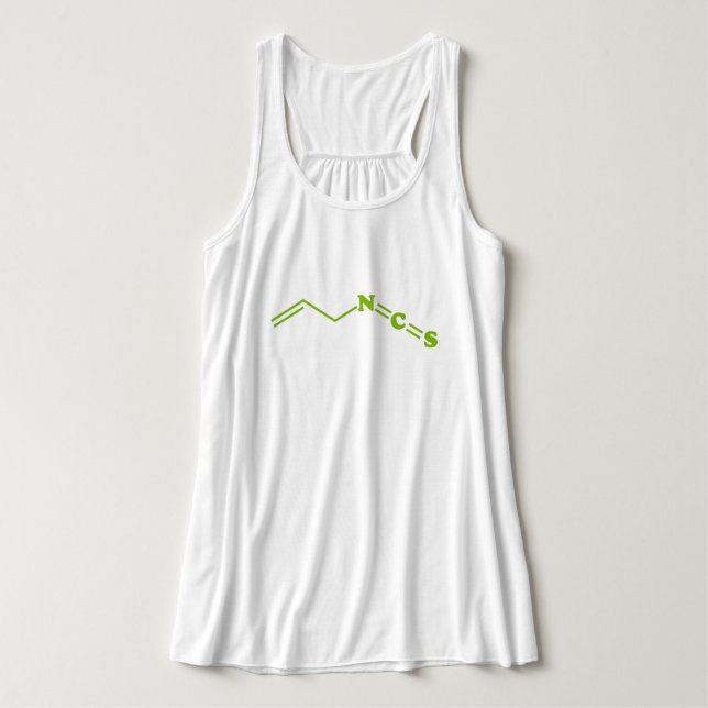Wasabi Allyl Isothiocyanat Molekulare Formel Tank Top (Design Vorderseite)