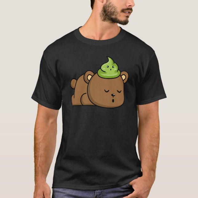 Wasabi Bear Japanischer Meerrettich Scharfe Paste  T-Shirt (Vorderseite)