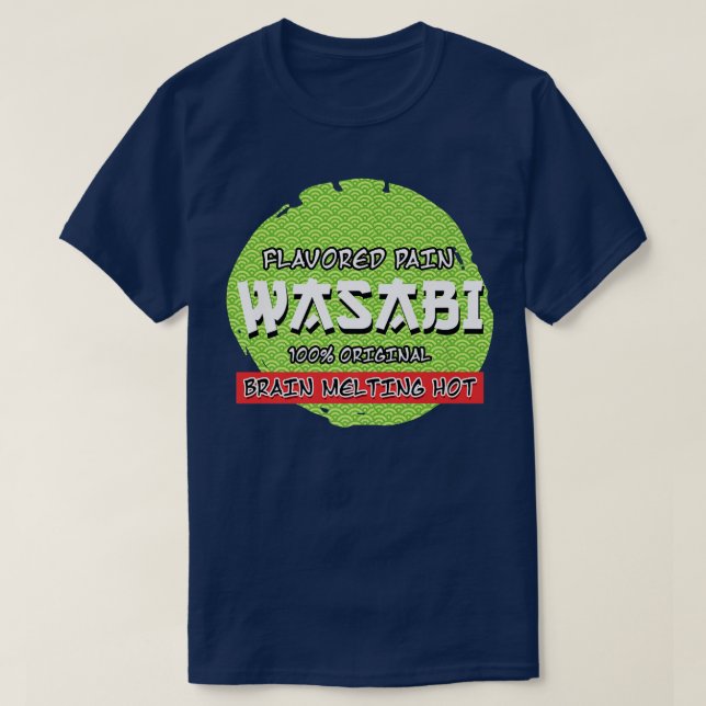 Wasabi Flavored Pain Sharp Sushi Sharp Eater Japan T-Shirt (Design vorne)
