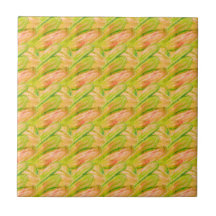 Wasabi Grün Erdig Künstlerisch Abstract Floral