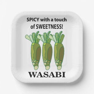 Wasabi Scharf Mit Einer Note Von Süße Wasabi  Pappteller