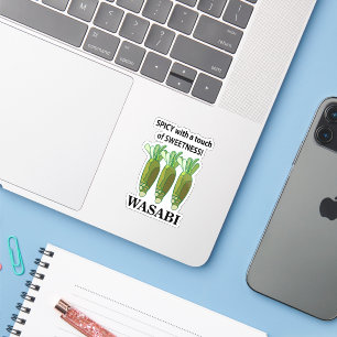 Wasabi scharf mit einer Touch von Süße Wasabi Aufkleber