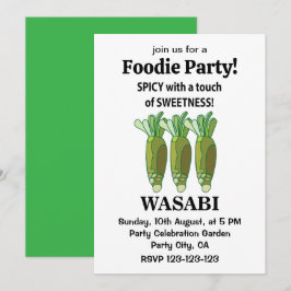 Wasabi scharf mit einer Touch von Süße Wasabi Einladung