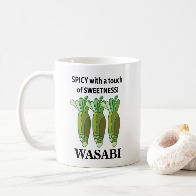 Wasabi scharf mit einer Touch von Süße Wasabi Kaffeetasse (Mit Donut)