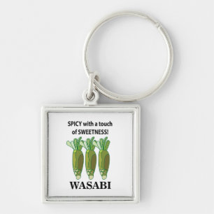 Wasabi scharf mit einer Touch von Süße Wasabi Schlüsselanhänger