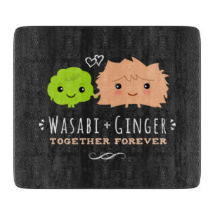 Wasabi und Ginger Zusammen Für Immer Schneidebrett