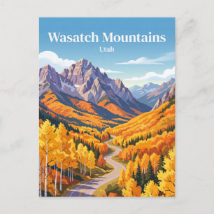 Wasatch-Gebirge USA Postkarte