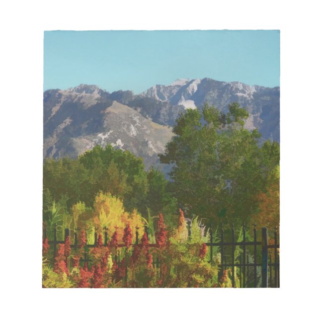 Wasatch Mountain Herbst in Utah Notizblock (Vorderseite)
