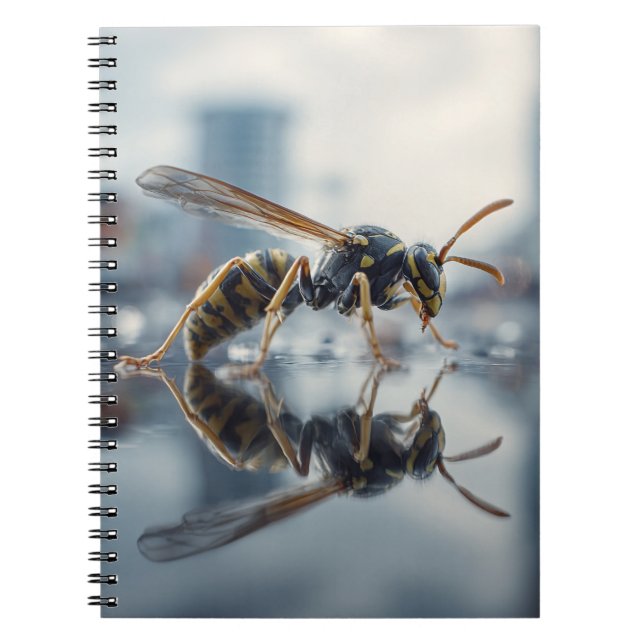 Wasch Skyline Reflection Notebook Notizblock (Vorderseite)