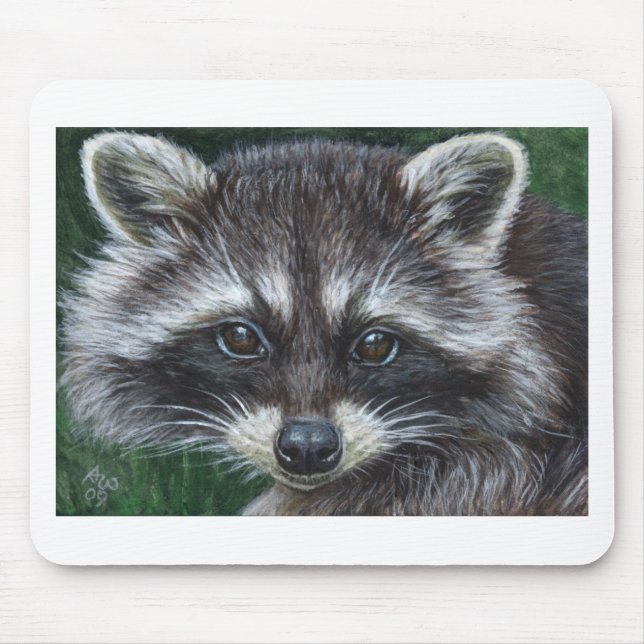 Waschbär #3 mousepad (Vorne)