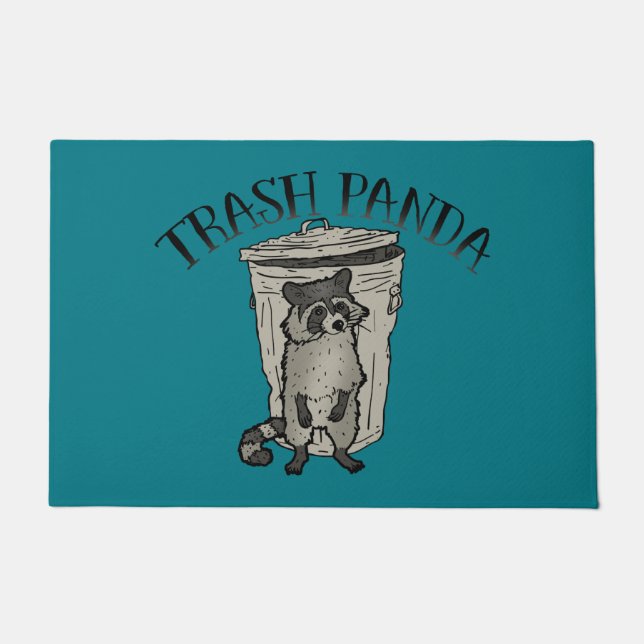 Waschbär-Abfall-Panda Fußmatte (Vorderseite)