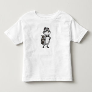 Waschbär als Bräutigam mit Krawatte Kleinkind T-shirt