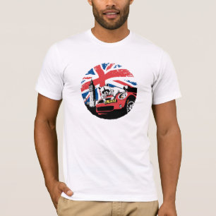 Waschbär auf Mini in London T-Shirt
