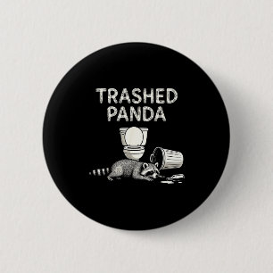 Waschbär betrunkener Waschbär lustiger Waschbär Ti Button
