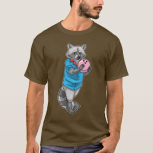 Waschbär Bowling Bowlingkugel T-Shirt