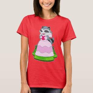 Waschbär-Braut-Herz-Hochzeit T-Shirt