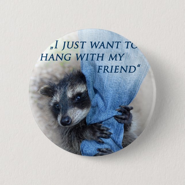 Waschbär - button (Vorderseite)