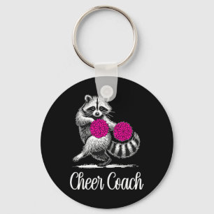 Waschbär Cheer Coach Lustiger Cheerleader Cheerlea Schlüsselanhänger