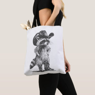 Waschbär Cowboy Lustiger Waschbär Grafik Meme Männ