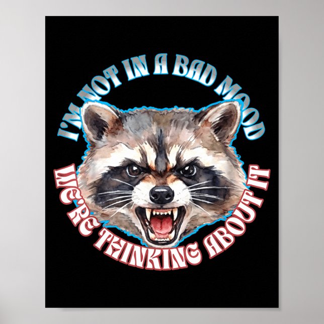Waschbär dachte an multiple Persönlichkeit Poster (Vorne)
