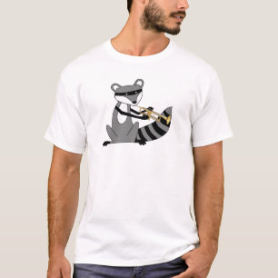 Waschbär, der die Trompete spielt T-Shirt