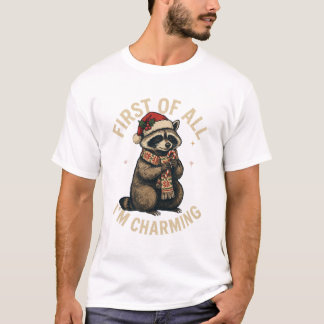 Waschbär Design T-Shirt