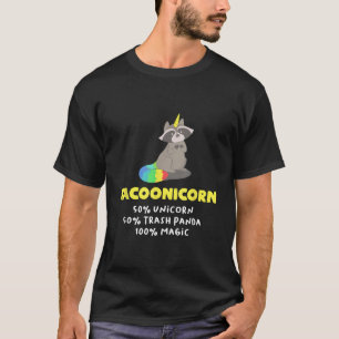 Waschbär Einhorn Waschbäreinhorn Felliger Müllpand T-Shirt