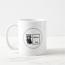 Waschbär Esq Schreibtisch-Dekor Keramikschale