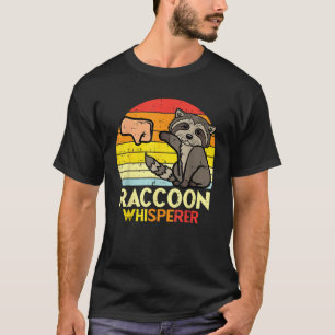 Waschbär-Flüsterer Fist Bump Retro Tier Haustier F T-Shirt
