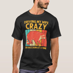 Waschbär für Männer Opa Papa Waschbär T-Shirt