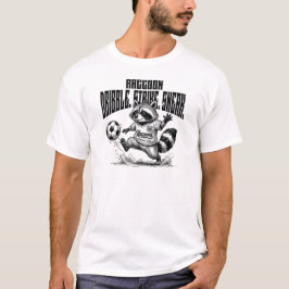 "Waschbär-Fußballstar - Dribbling-Schlag-Schleich  T-Shirt