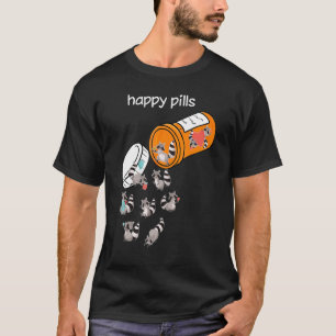 Waschbär Glückspillen Vintage Opossum T-Shirt